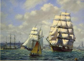 unknow artist Seascape, boats, ships and warships. 54 oil painting image